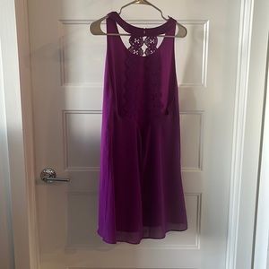 Purple Dress - Open back